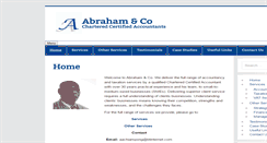 Desktop Screenshot of abraham-accountants.co.uk