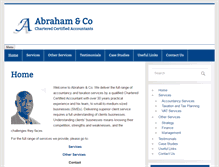 Tablet Screenshot of abraham-accountants.co.uk
